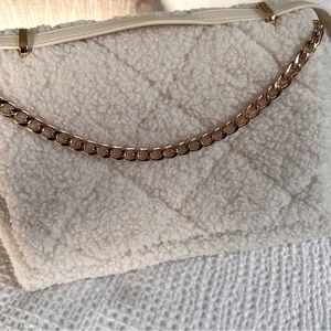 Off white Crossbody Sherpa bag Target a new day gold chain chic